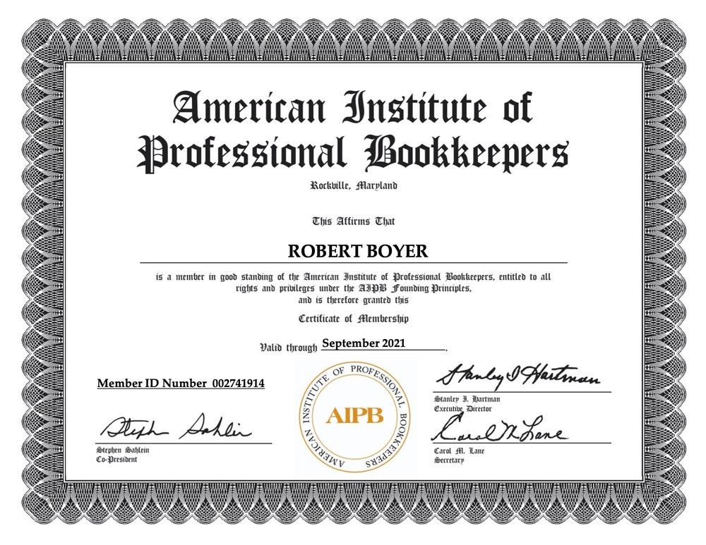 Robert Boyer American Institute of Professional Bookkeepers